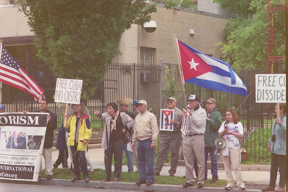 The Maimi Cubans included no people of color - except on their signs. Needless to say, their comments and behavior lacked creativity or sense.